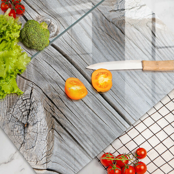 Kuchynská doska veľká zo skla Svetlá štruktúra dreva