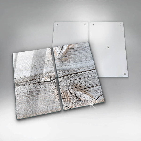 Kuchynská doska veľká zo skla Svetlá štruktúra dreva