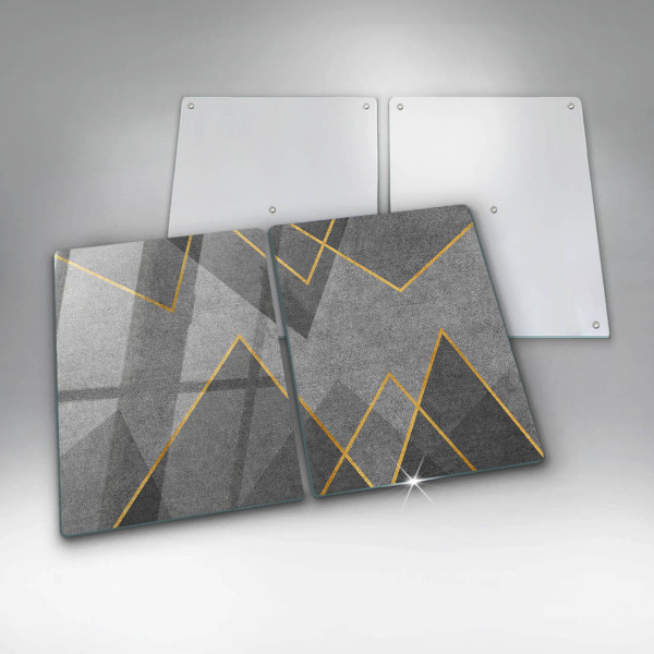 Kuchynská doska veľká zo skla Ostré tvary