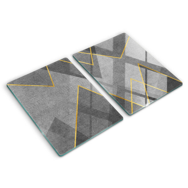 Kuchynská doska veľká zo skla Ostré tvary