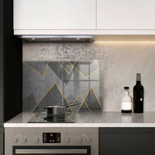 Kuchynská doska veľká zo skla Ostré tvary