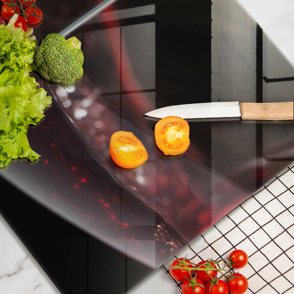 Kuchynská doska veľká zo skla Červené víno v pohári