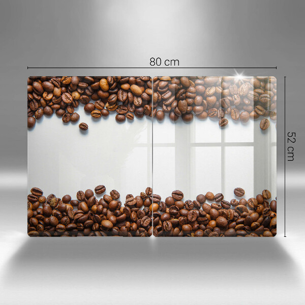 Kuchynská doska veľká zo skla Kávové zrná