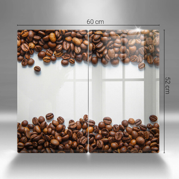 Kuchynská doska veľká zo skla Kávové zrná