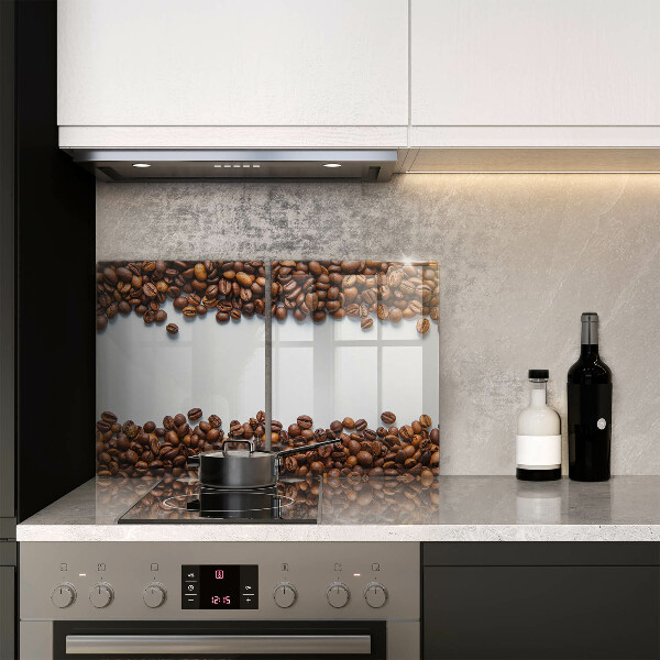 Kuchynská doska veľká zo skla Kávové zrná