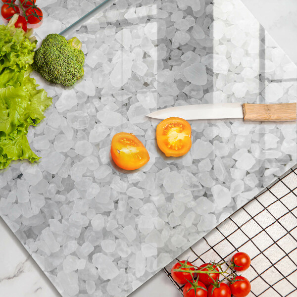 Kuchynská doska veľká zo skla Kryštály soli