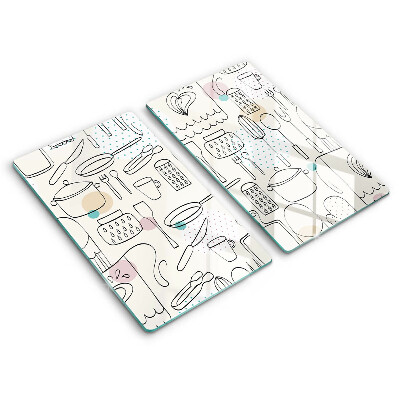 Kuchynská doska veľká zo skla Kuchynské doplnky