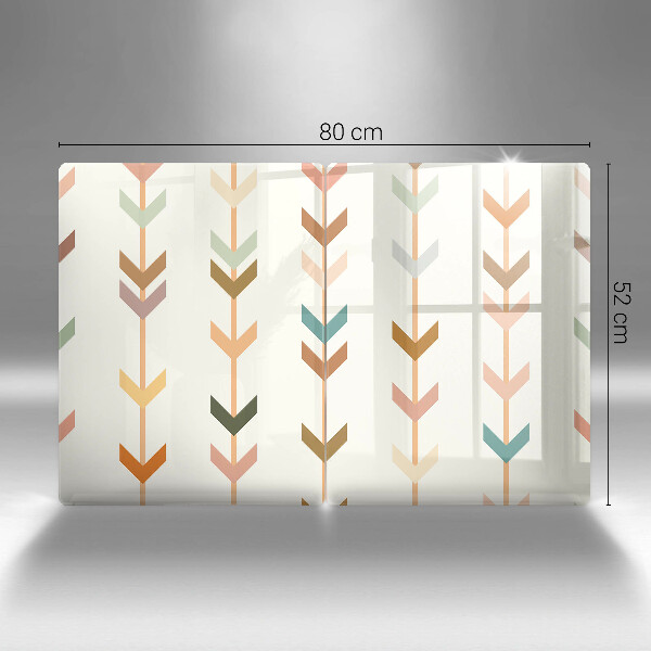 Kuchynská doska veľká zo skla Geometrické prvky