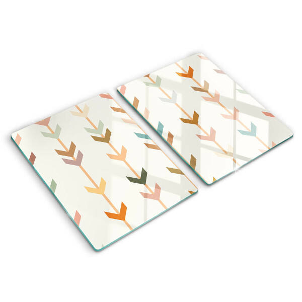 Kuchynská doska veľká zo skla Geometrické prvky