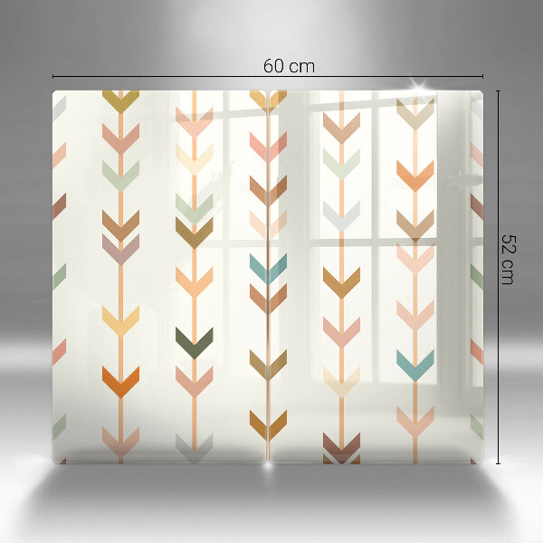 Kuchynská doska veľká zo skla Geometrické prvky