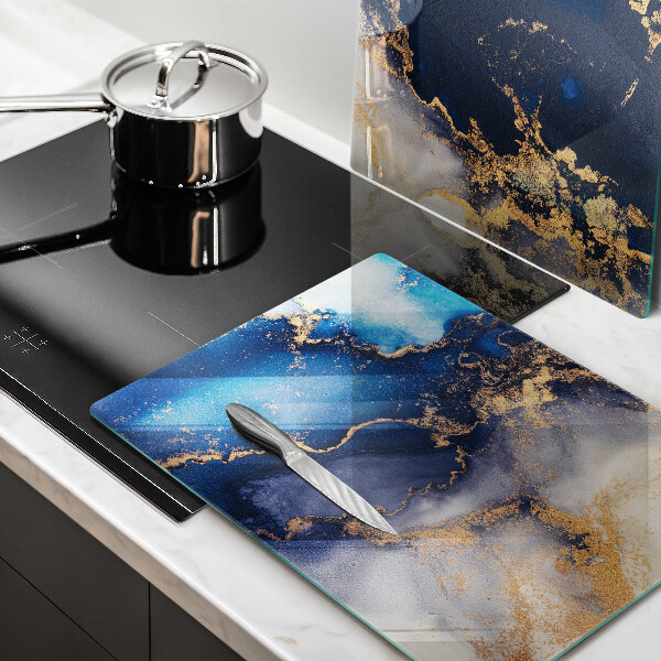 Kuchynská doska veľká zo skla Mramorová abstrakcia