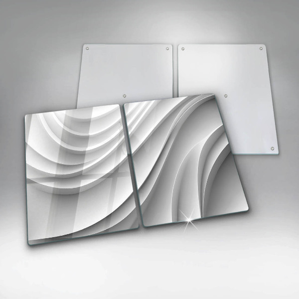 Kuchynská doska veľká zo skla Geometrické čiary