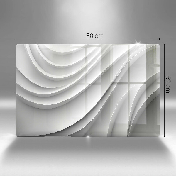 Kuchynská doska veľká zo skla Geometrické čiary