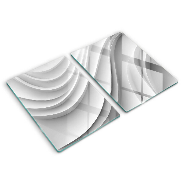 Kuchynská doska veľká zo skla Geometrické čiary