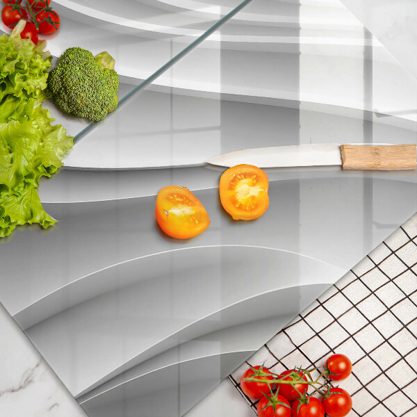 Kuchynská doska veľká zo skla Geometrické čiary