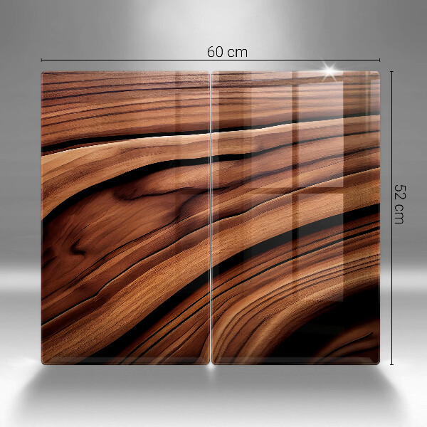 Kuchynská doska veľká zo skla Drevená konštrukcia