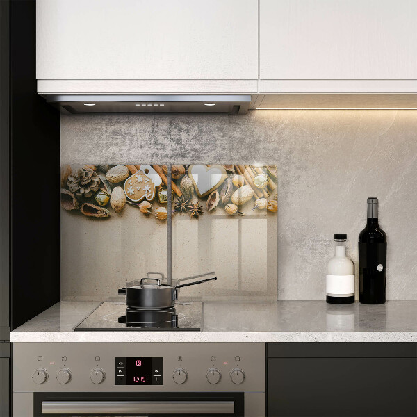 Kuchynská doska veľká zo skla vianočné dekorácie