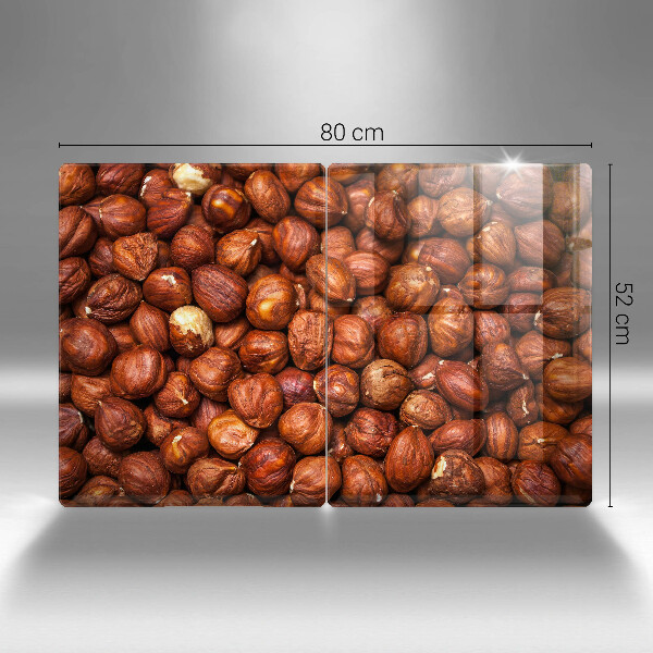 Kuchynská doska veľká zo skla Lieskové oriešky