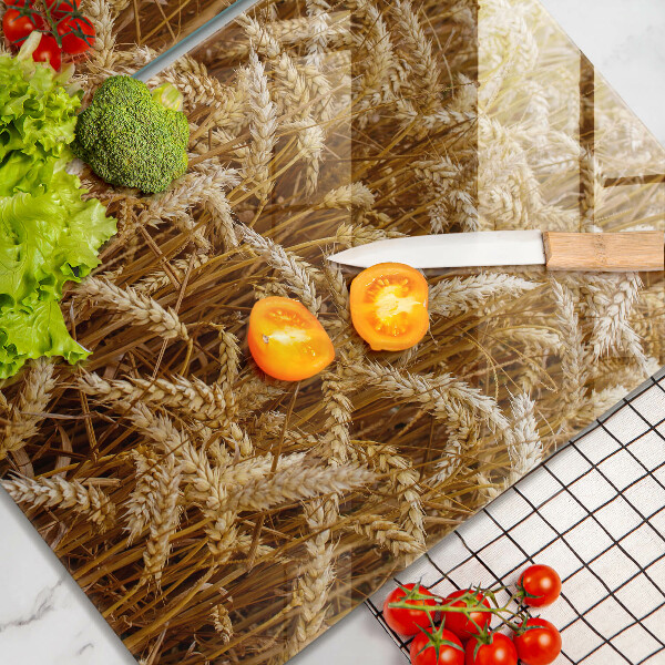 Kuchynská doska veľká zo skla Pole obilia