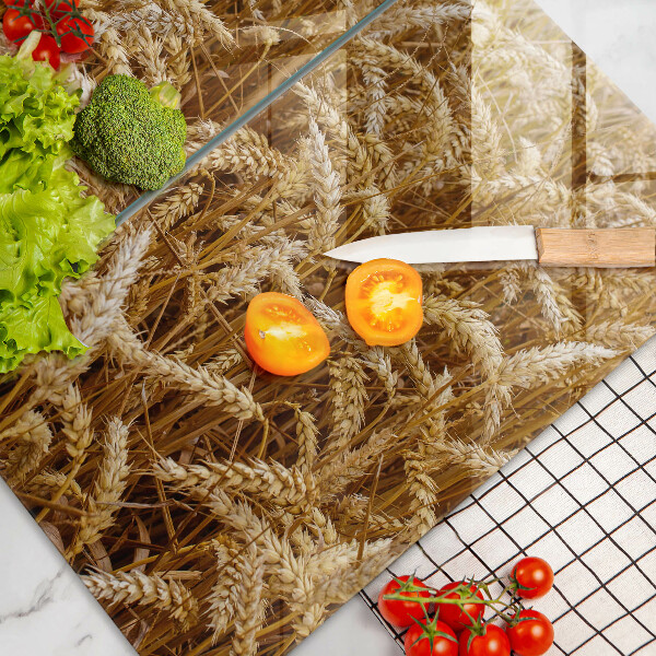 Kuchynská doska veľká zo skla Pole obilia