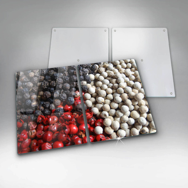 Kuchynská doska veľká zo skla Čierne korenie