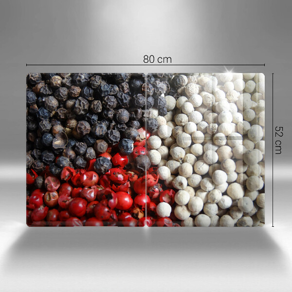 Kuchynská doska veľká zo skla Čierne korenie