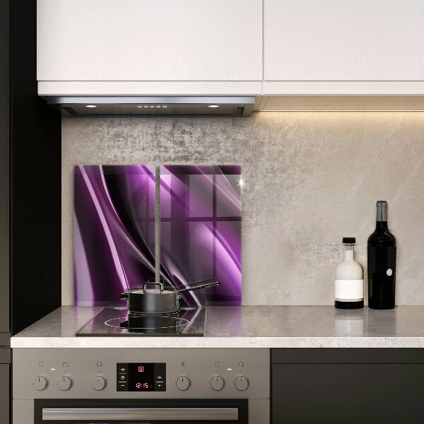 Kuchynská doska veľká zo skla Fialová abstrakcia