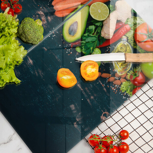 Sklenená doska na krájanie Ovocie a zelenina