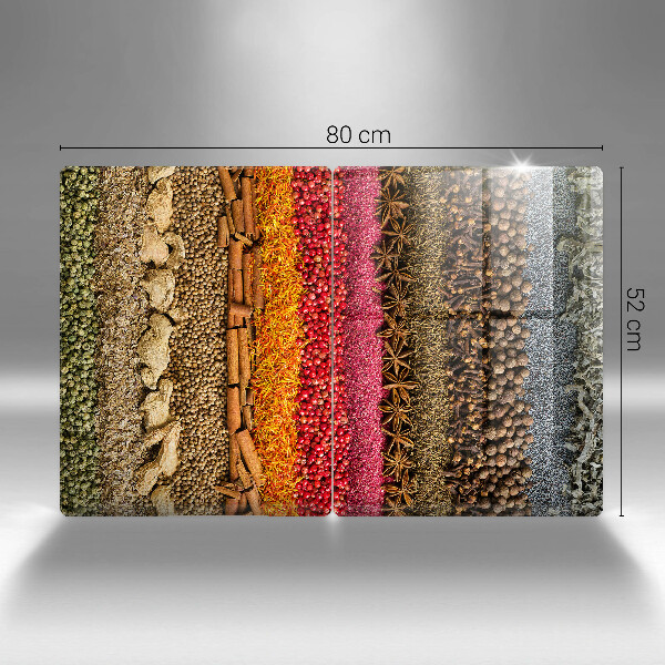 Sklenená doska na krájanie Farebné korenie