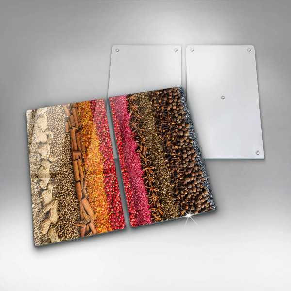 Sklenená doska na krájanie Farebné korenie