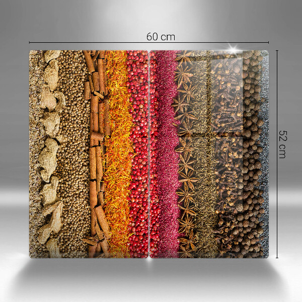 Sklenená doska na krájanie Farebné korenie