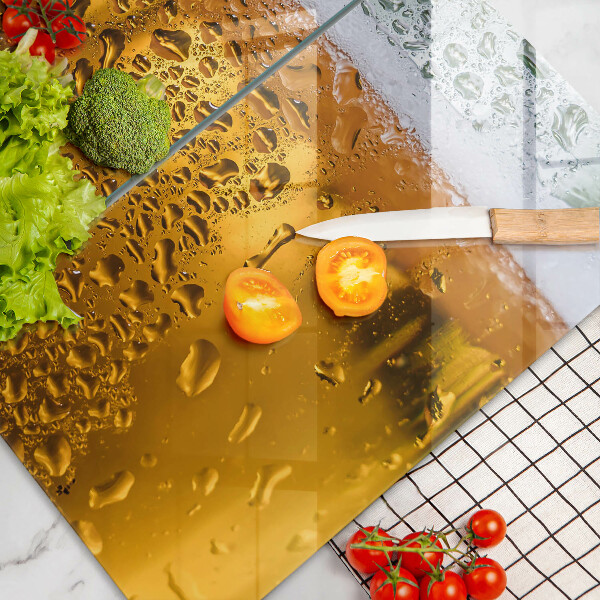 Sklenená doska na krájanie Mokrý pohár piva