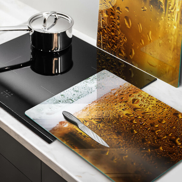 Sklenená doska na krájanie Mokrý pohár piva