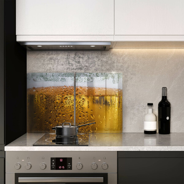 Sklenená doska na krájanie Mokrý pohár piva