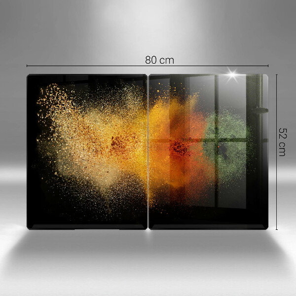 Sklenená doska na krájanie Farebné korenie