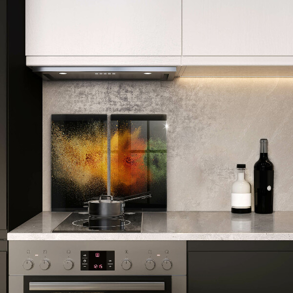 Sklenená doska na krájanie Farebné korenie