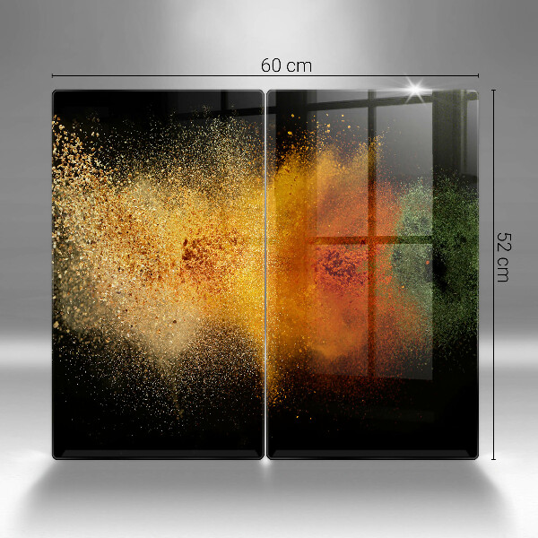 Sklenená doska na krájanie Farebné korenie