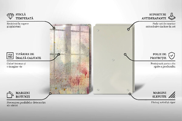 Kuchynská doska veľká zo skla Maľovanie textúry pozadia