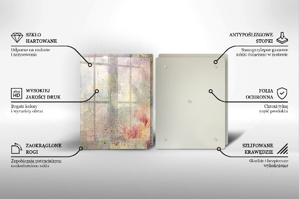 Kuchynská doska veľká zo skla Maľovanie textúry pozadia