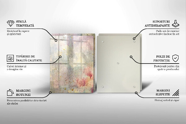 Kuchynská doska veľká zo skla Maľovanie textúry pozadia