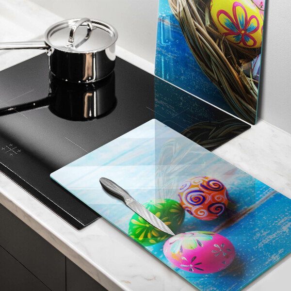 Kuchynská doska veľká zo skla Veľkonočné vajíčka Veľkonočné vajíčka