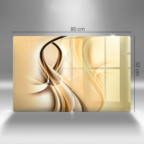 Kuchynská doska veľká zo skla Abstrakcia dymu