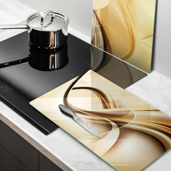 Kuchynská doska veľká zo skla Abstrakcia dymu