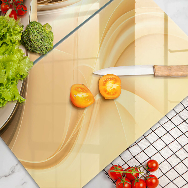 Kuchynská doska veľká zo skla Abstrakcia dymu