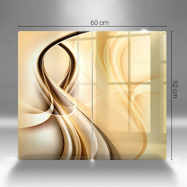 Kuchynská doska veľká zo skla Abstrakcia dymu