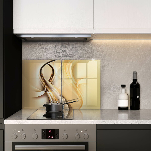 Kuchynská doska veľká zo skla Abstrakcia dymu