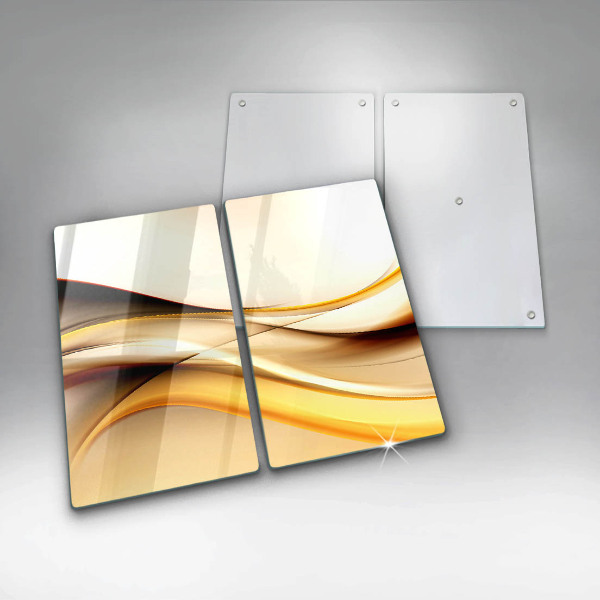 Kuchynská doska veľká zo skla Abstraktné dymové čiary