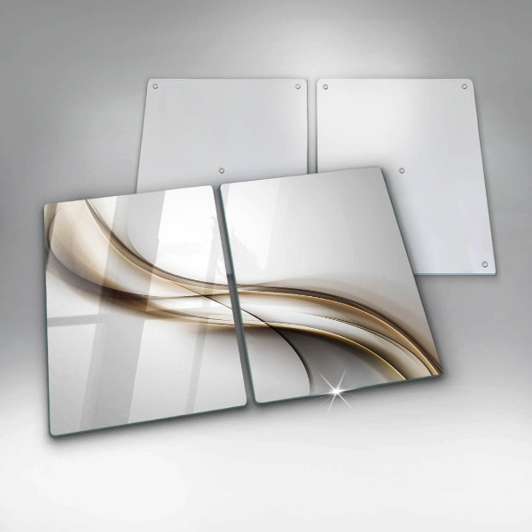 Kuchynská doska veľká zo skla Mäkké línie abstrakcie