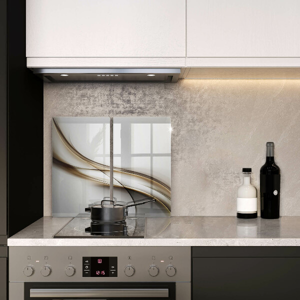 Kuchynská doska veľká zo skla Mäkké línie abstrakcie