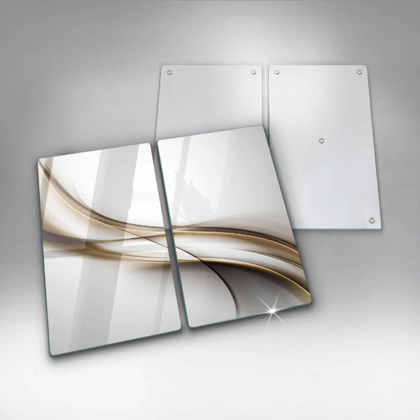 Kuchynská doska veľká zo skla Mäkké línie abstrakcie